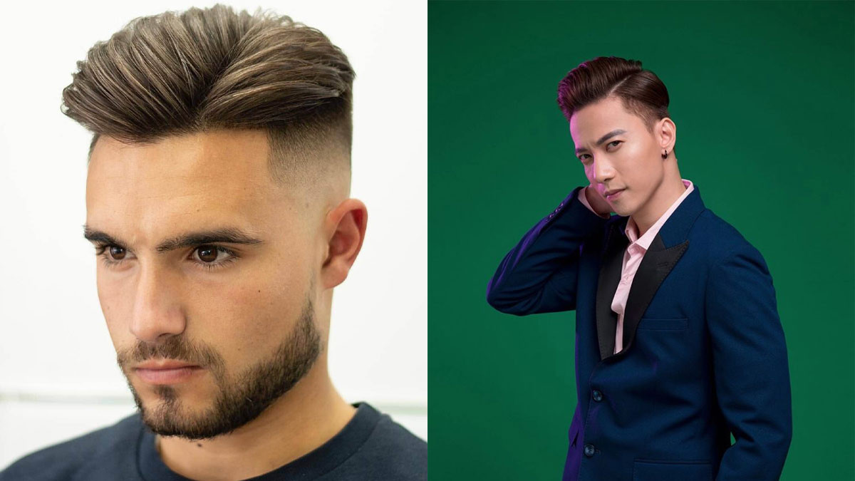 Tóc side part 7/3 vuốt ngược tạo vẻ ngoài lịch lãm