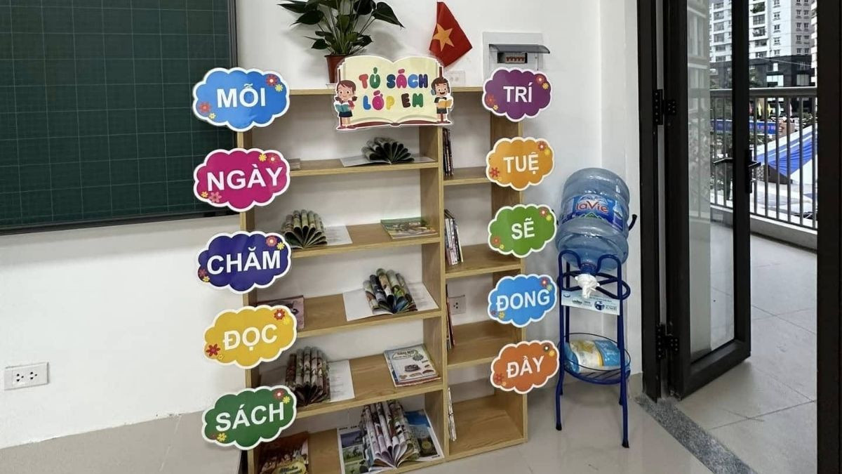 Mô hình trang trí lớp học tiểu học đáng yêu