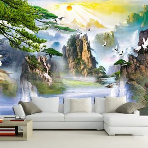 Tranh 3d phòng khách đẹp