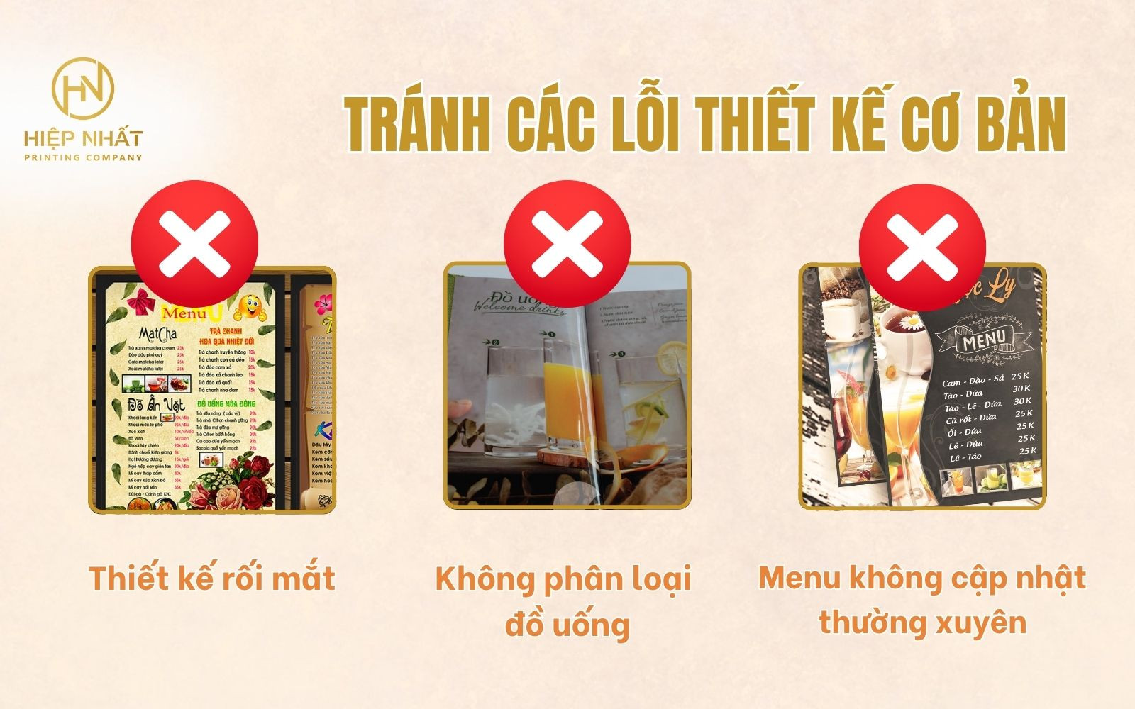 Tránh các lỗi thiết kế cơ bản như lỗi chính tả hay font khó đọc