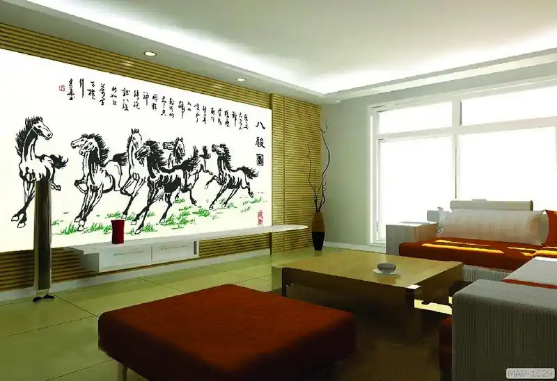 Tranh gạch mã đáo thành công 3D hiện đại