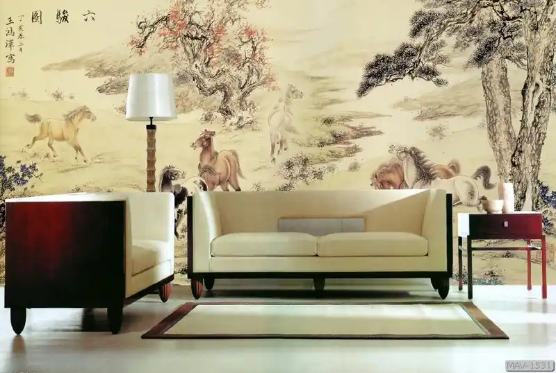 Tranh gạch mã đáo thành công 3D trang trí sảnh