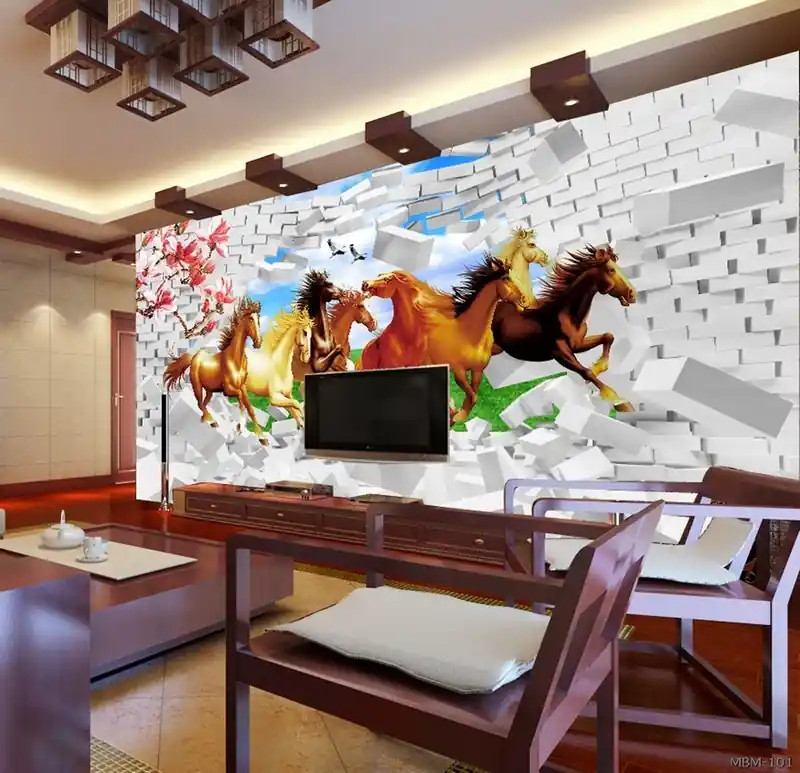 Tranh mã đáo thành công 3D với chi tiết sống động