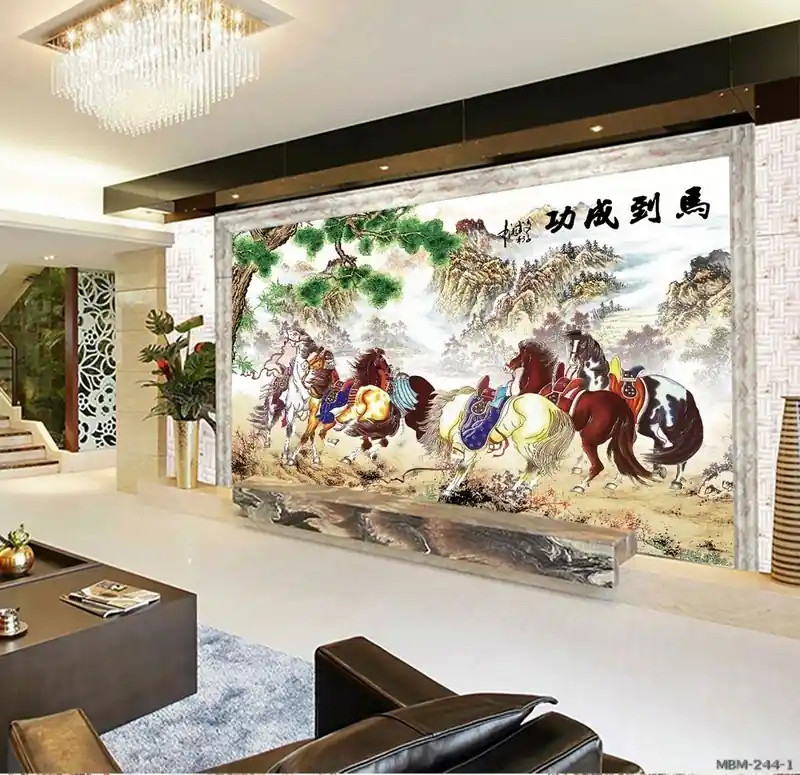 Tranh mã đáo thành công 3D nghệ thuật