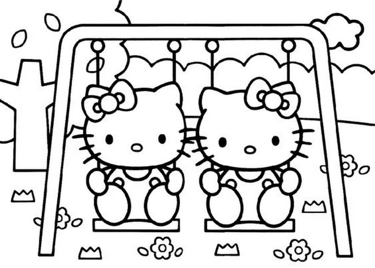 Hello Kitty cầm ô đi dạo dưới mưa với vẻ mặt tươi vui