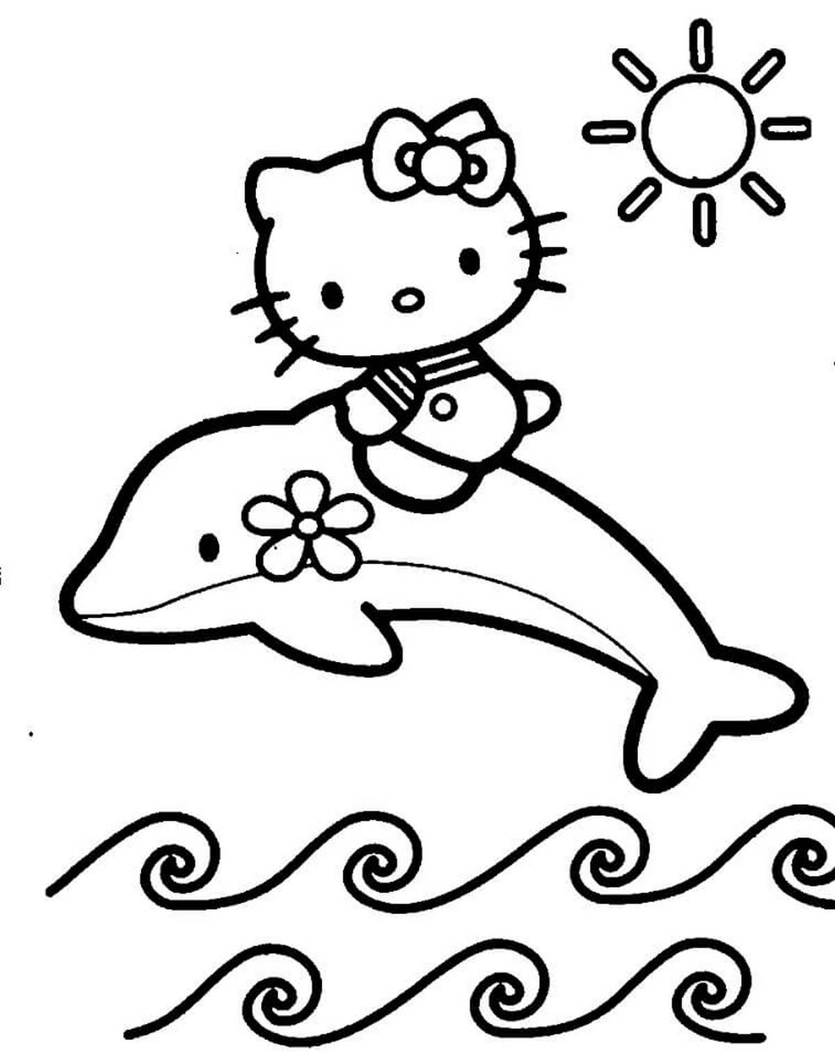 Hello Kitty mặc váy dự tiệc với chiếc nơ lớn trên đầu