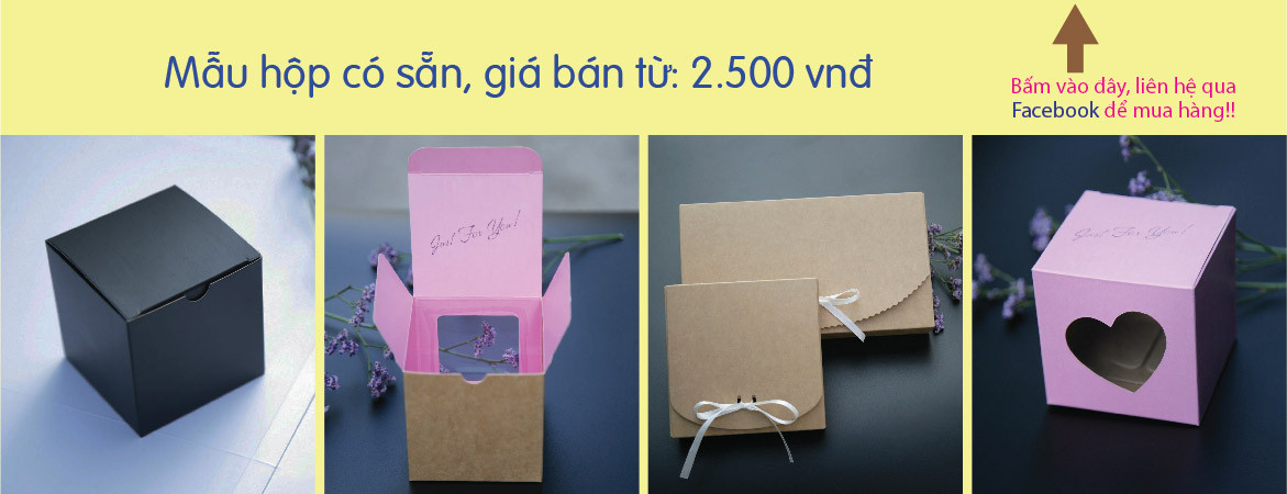 Mẫu hộp giấy Kraft đơn giản, phù hợp để đựng nhiều loại sản phẩm