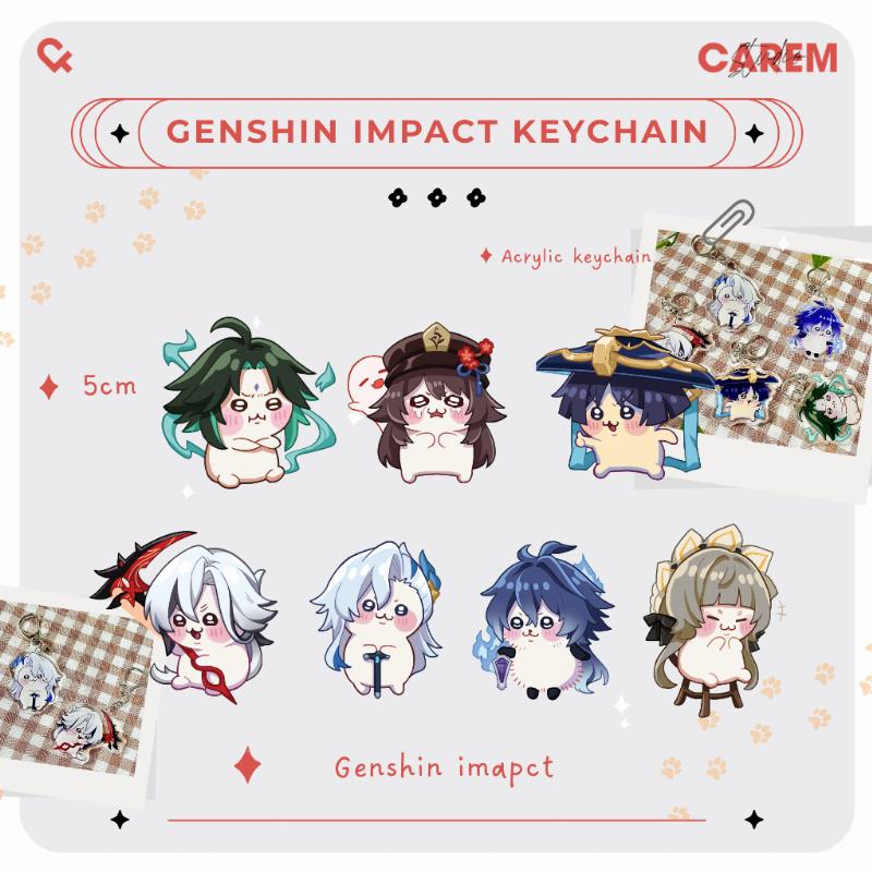 Các sản phẩm quà tặng như móc khóa và ốp lưng có in hình chibi anime con vật cute cực kỳ dễ thương