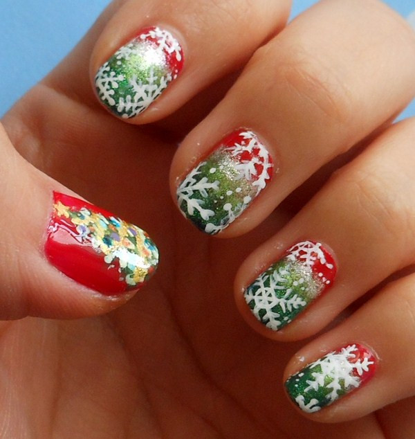 Các ý tưởng nail bông tuyết đơn giản nhưng vẫn cuốn hút