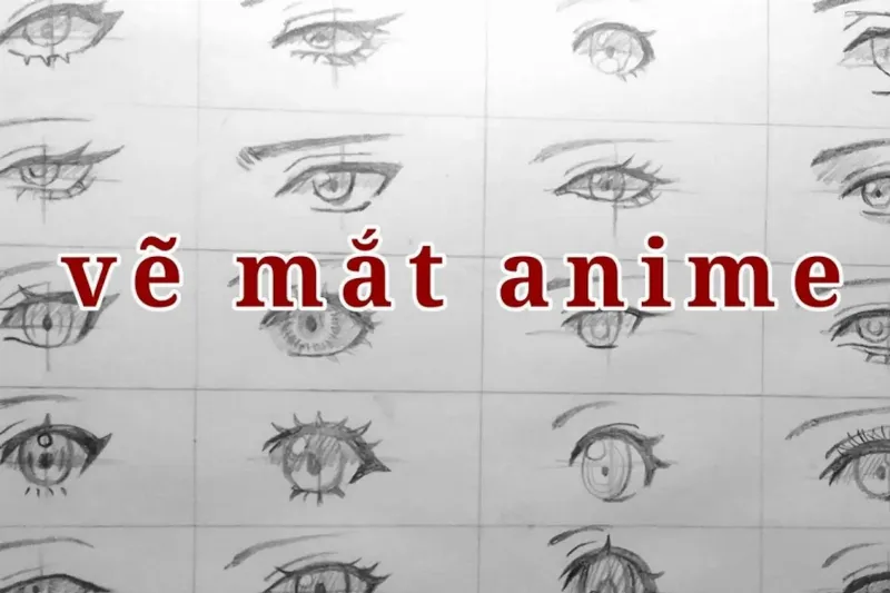 Cách vẽ đôi mắt long lanh cho nhân vật anime đơn giản cute thêm phần sinh động