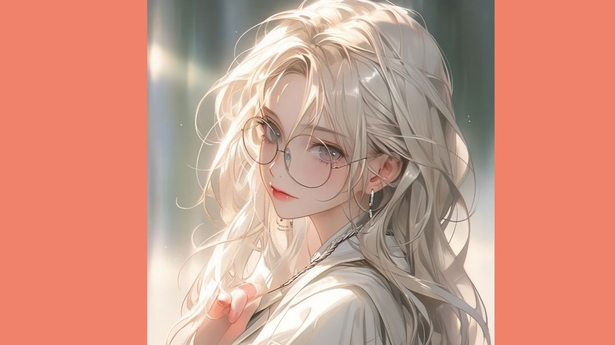 Mẫu hình vẽ tranh anime nữ ngầu với ánh mắt sắc lạnh và phong thái tự tin