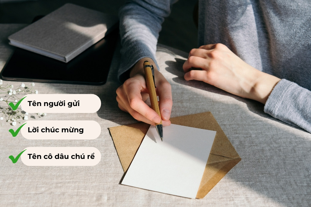 Cách ghi thông tin người gửi và người nhận rõ ràng trên phong bì