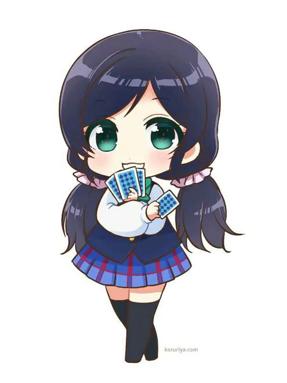 Hình minh họa các kiểu tóc chibi phong phú, từ đơn giản đến phức tạp